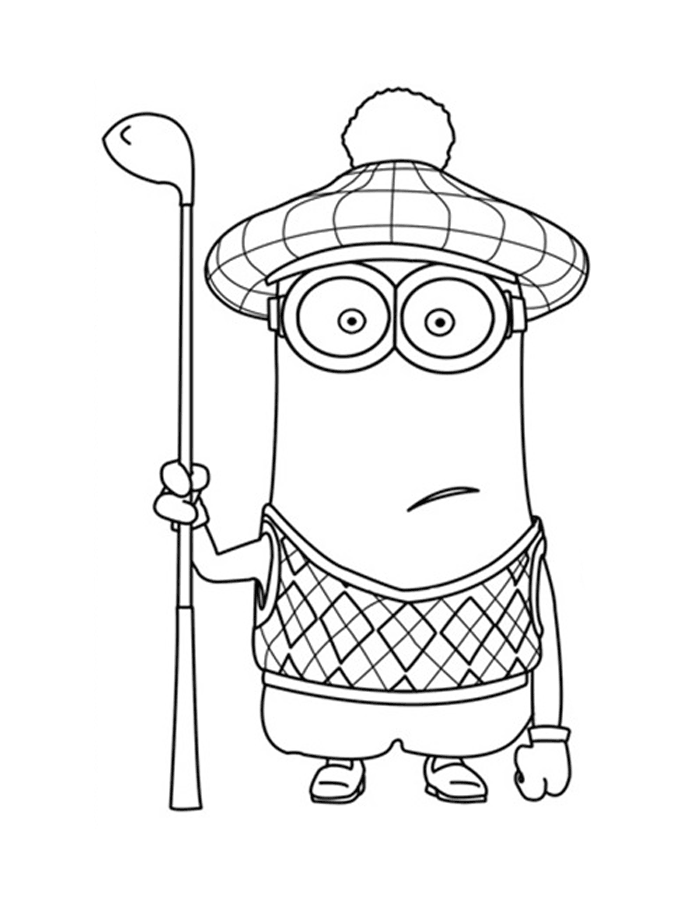 Minionki kolorowanki